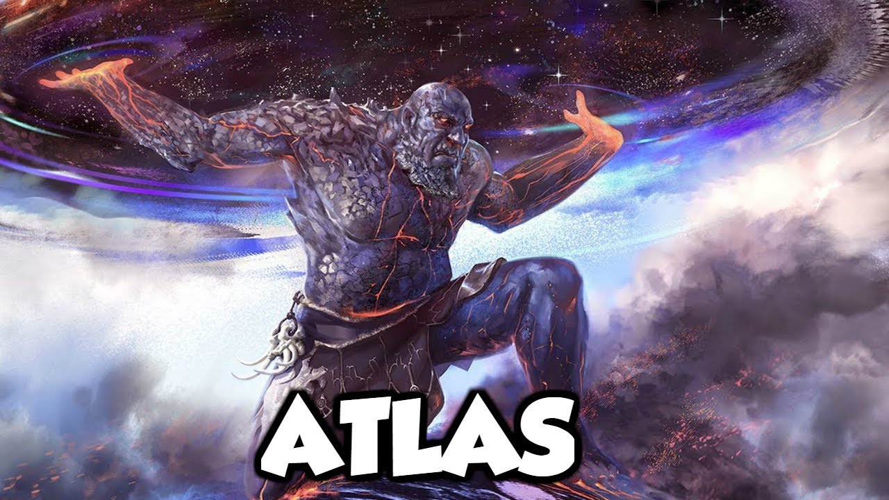 Atlas: de Titaanse God die de hemel omhoog houdt