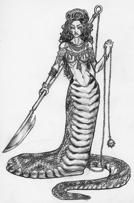 Echidna: pola žena, pola zmija iz Grčke