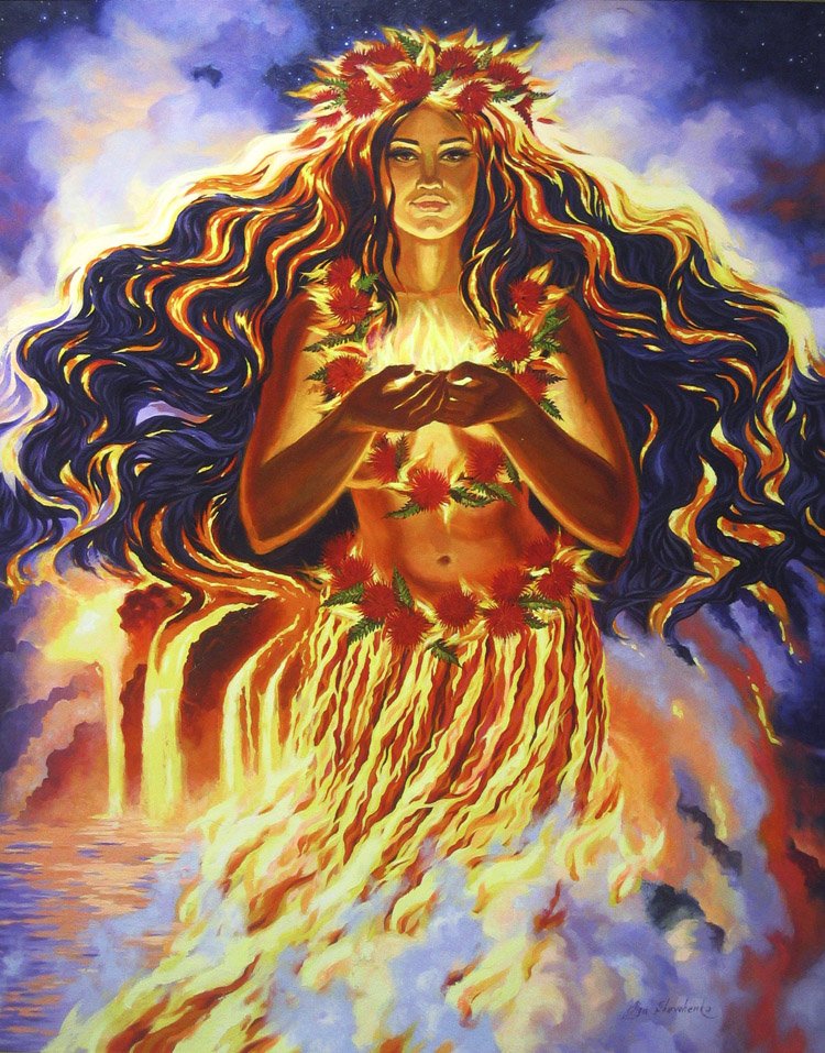 Пеле: гавайская богиня огня и вулканов