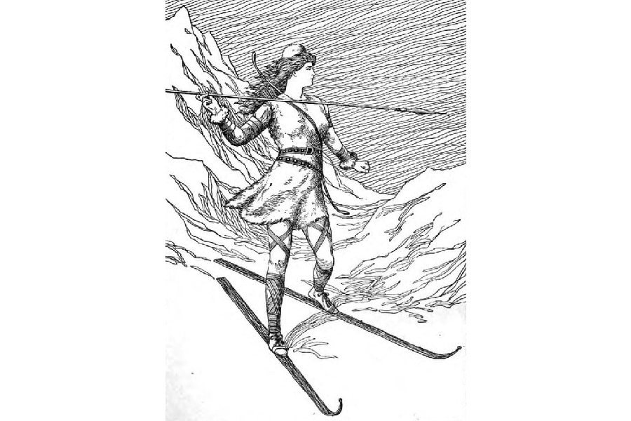 Skadi: nordijska boginja skijanja, lova i šala