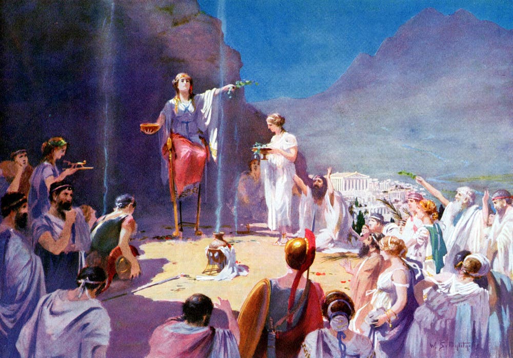 ڈیلفی کا اوریکل: قدیم یونانی خوش قسمتی والا