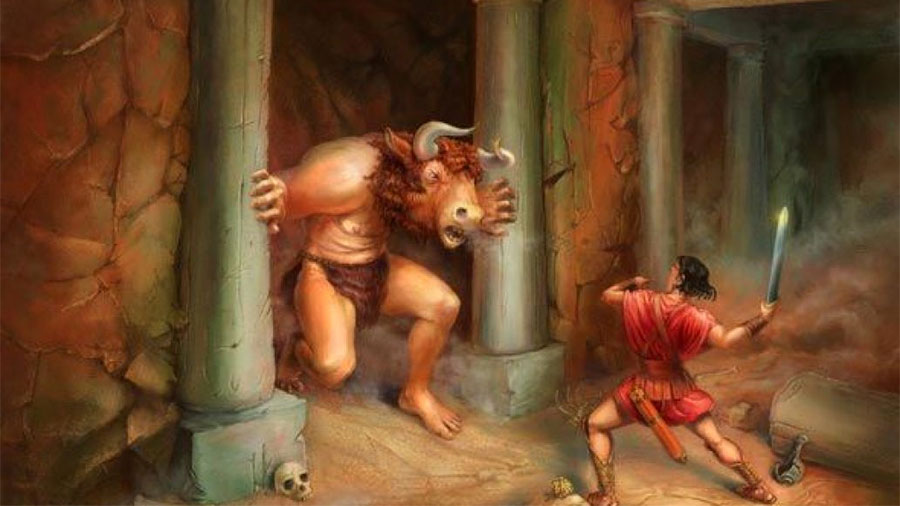 Teseu e o Minotauro: luta temível ou triste matança?